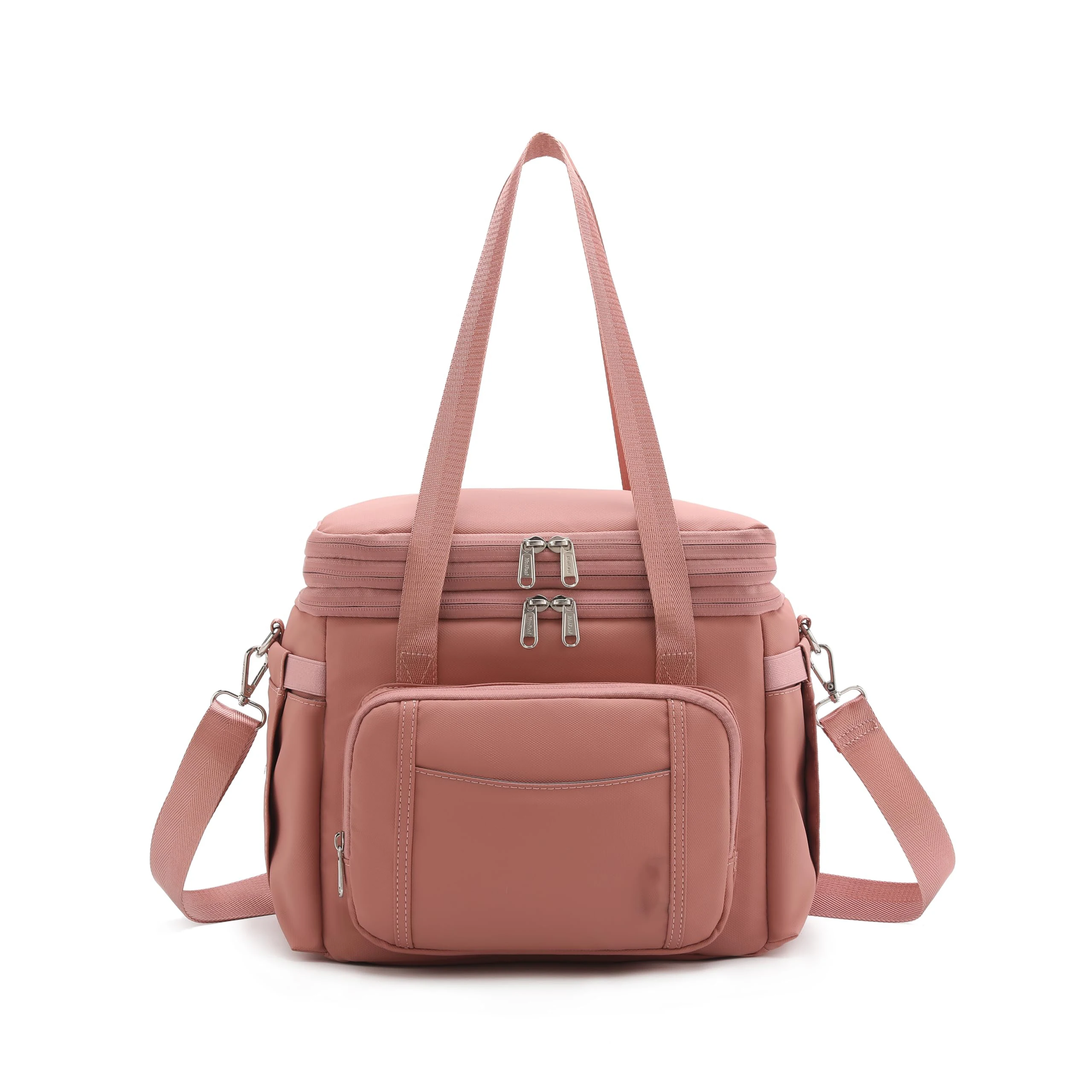 H0ca2ecf0a2034c89a3f158e6cd3d78f8W.webp Expandable Double-Layer Insulated Lunch Bag Polyester 8L Waterproof Foldable Zipper Closure Reusable for Men/Women Work Outdoor - Image 1