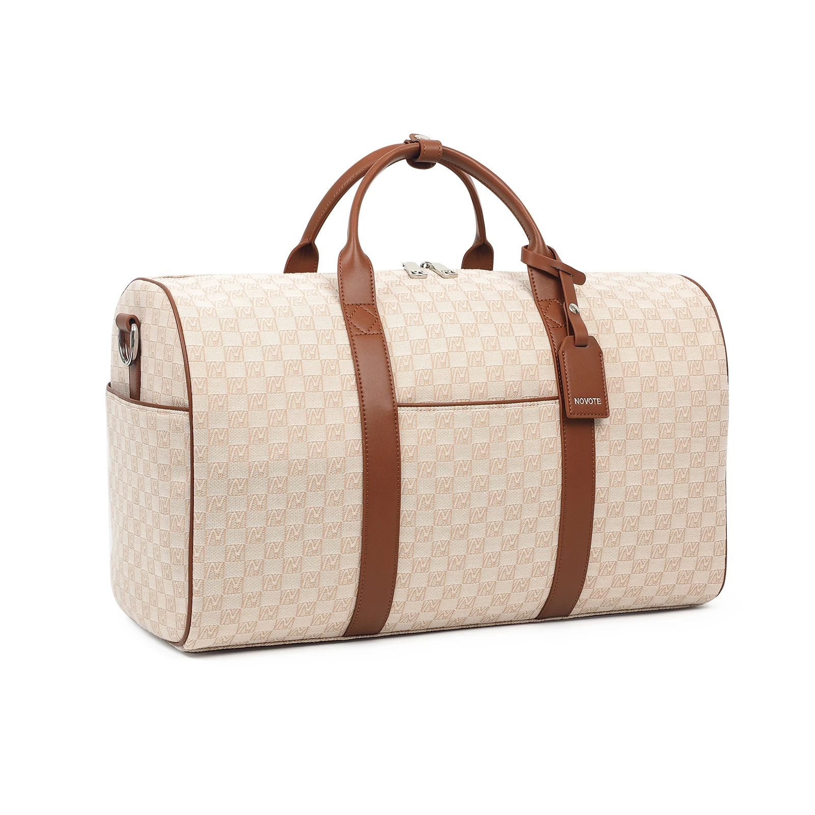 H52bcbcd04d354049b8a36156143cee28i.webp High Quality Cabin Use Travel Leather Weekender Bag Carry on Baggage Duffle Bag Handmade Leather Duffle Bag - Image 1