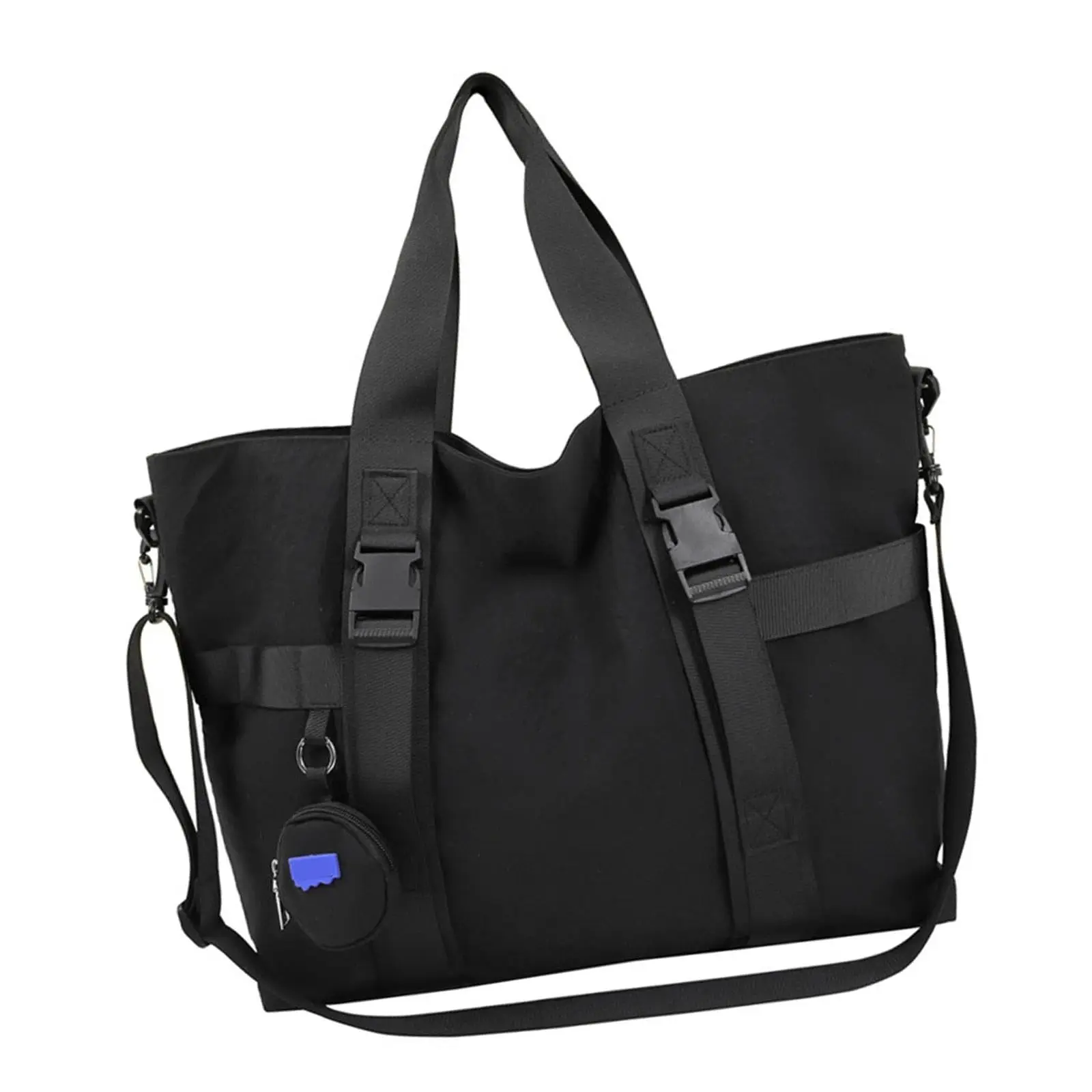 H545c768088694eb0b771a12f38a7156ak.webp Spacious Casual Nylon Crossbody Tote Bag with Adjustable Shoulder Strap Practical and Waterproof for Commuters Outdoor Travel - Image 1